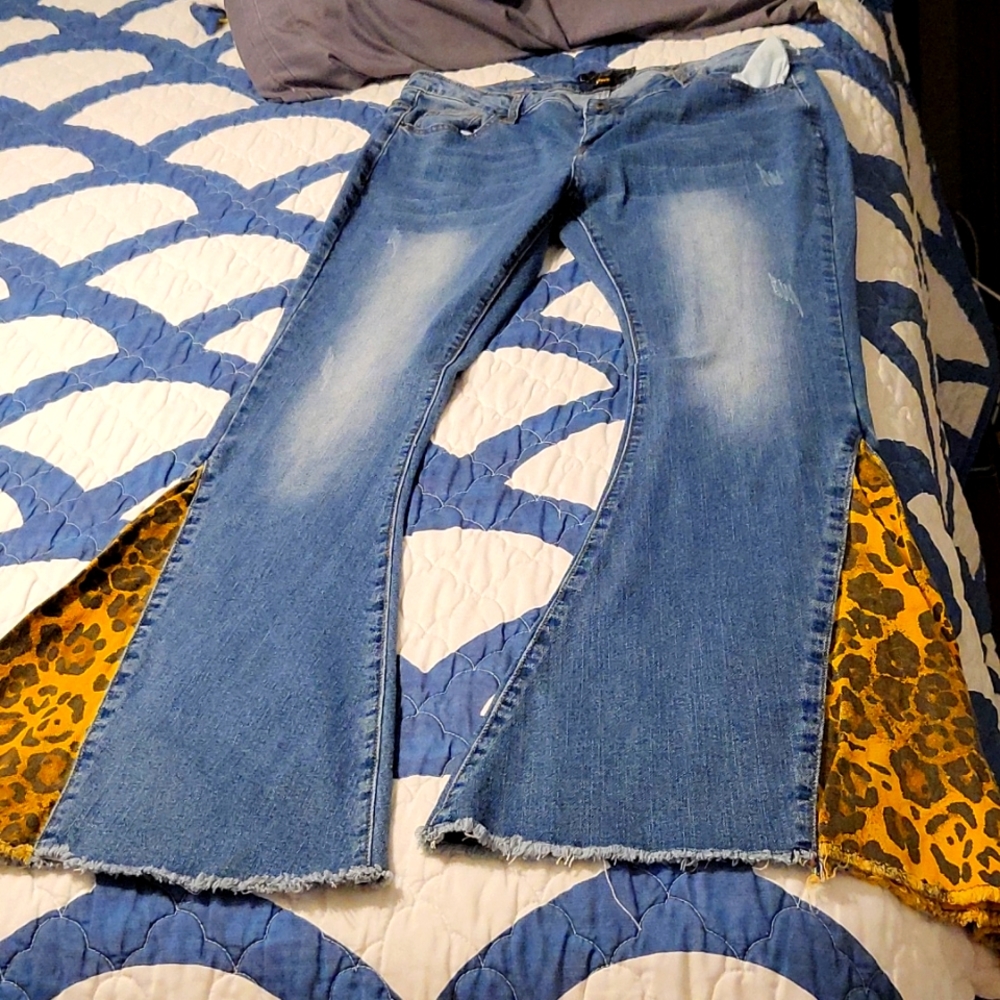 Leopard Bell Bottoms